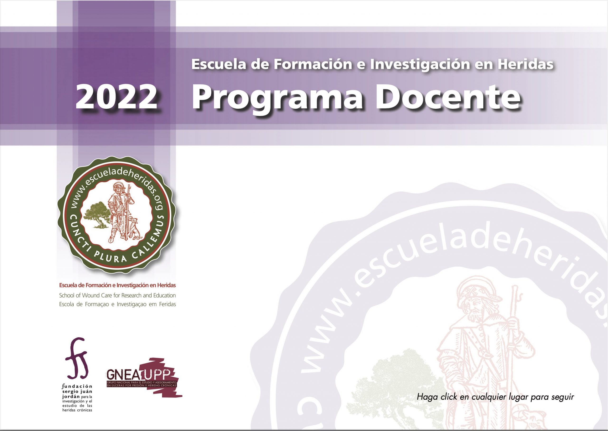 Programa 2022 de la Escuela de Heridas GNEAUPP-Fundación Sergio Juan Jordán