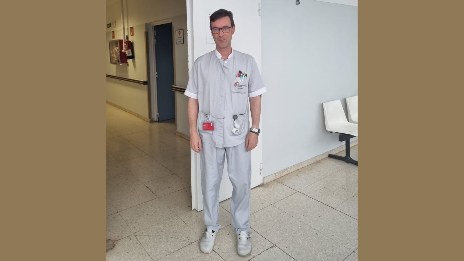 Gonzalo Esparza, enfermero del Hospital Universitario de Navarra