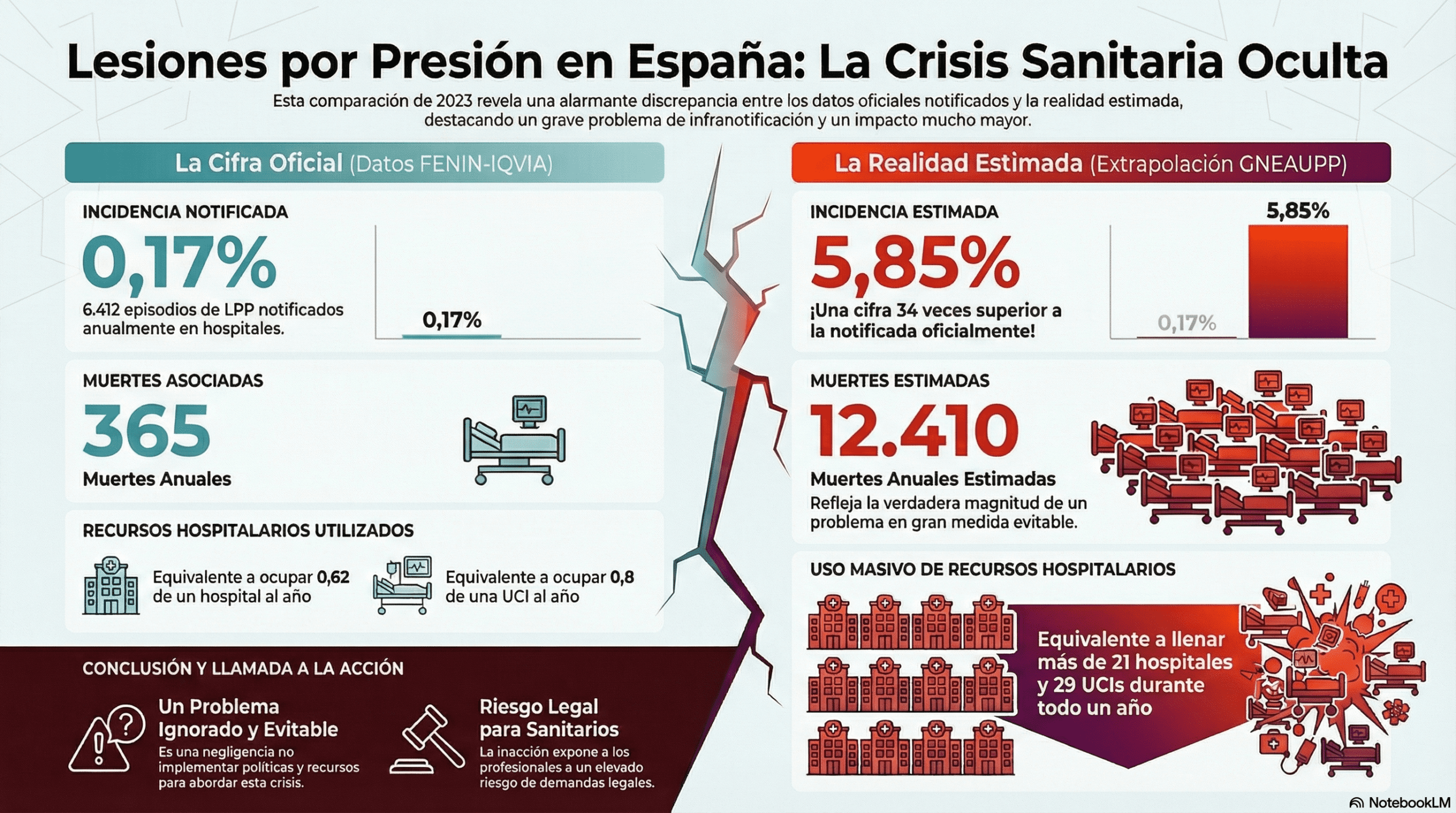 Mortalidad y consumo de recursos asistenciales por lesiones por presión en los hospitales españoles
